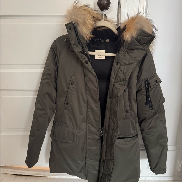 SAM. Parka Coat Fur Jacket Size S - Picture 4 of 13